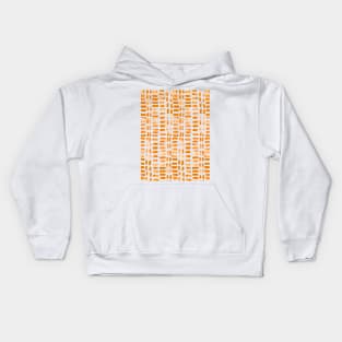 Abstract rectangles - orange Kids Hoodie